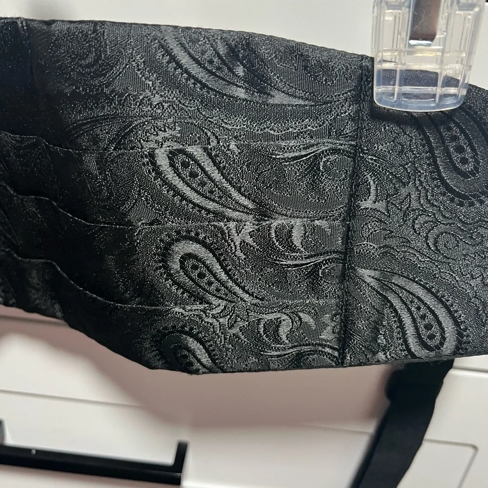 Black Paisley Cummerbund